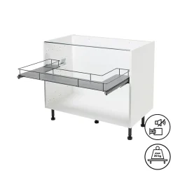 Etagère coulissante pour meuble sous évier GoodHome Pebre 100 cm