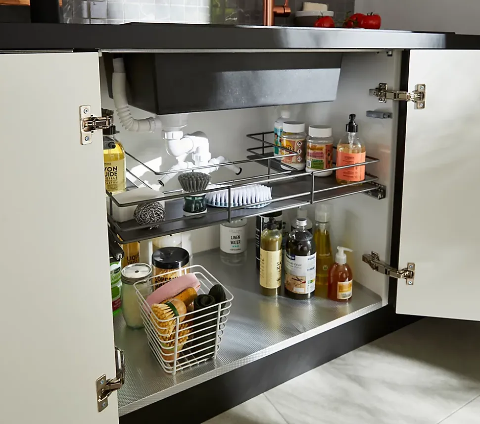 Etagère coulissante pour meuble sous évier GoodHome Pebre 80 cm