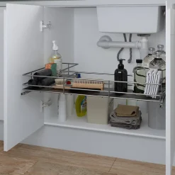 Etagère coulissante pour meuble sous évier GoodHome Pebre 80 cm