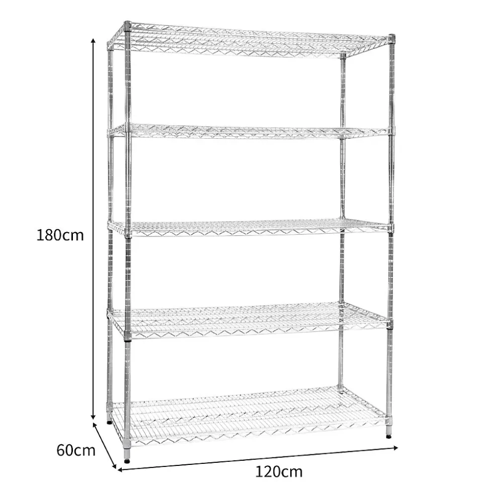 Etagère en Fil d'Acier 60cm x 120cm x 180cm - Kukoo