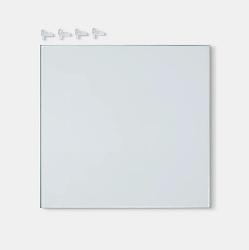 Etagère en verre pour caisson haut de cuisine GoodHome Cicely l. 25.85 cm x P.27.35 cm, 2 pièces