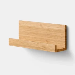 Etagère magnétique GoodHome Pecel bambou l. 25,5 x P. 10 cm
