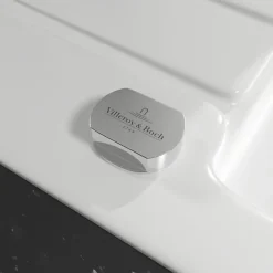 Evier 1 bac 86 x 51 cm VILLEROY ET BOCH Architectura 50 Blanc + Robinet cuisine GROHE Bauloop