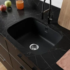 Evier 1 bac Villeroy et Boch Cisterna 60C Pure Black CeramicPlus