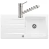 Evier 1 bac VILLEROY ET BOCH Architectura 60 vidage auto + Robinet de cuisine Como Shower