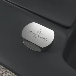 Evier 1 bac VILLEROY ET BOCH Architectura 60 Pure Black avec vidage automatique