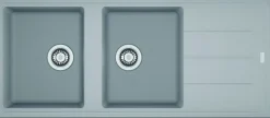 Evier 2 bacs à encastrer série BASIS - Couleur : STONE