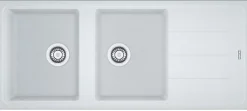 Evier 2 bacs à encastrer série BASIS - Couleur : STONE