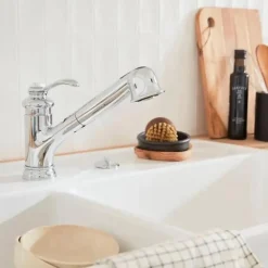 Evier à encastrer 1 bac JACOB DELAFON Gaspard + robinet cuisine Fairfaix avec douchette