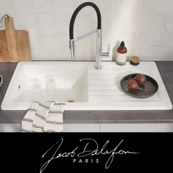 Evier à encastrer 1 bac JACOB DELAFON Gaspard