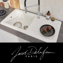 Evier à encastrer 1 bac JACOB DELAFON Gaspard
