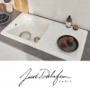 Evier à encastrer 1 bac JACOB DELAFON Gaspard + robinet cuisine Fairfax
