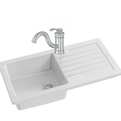 Evier à encastrer 1 bac JACOB DELAFON Gaspard + robinet cuisine Fairfax