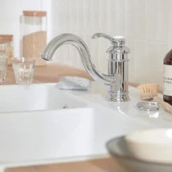 Evier à encastrer 1 bac JACOB DELAFON Gaspard + robinet cuisine Fairfax