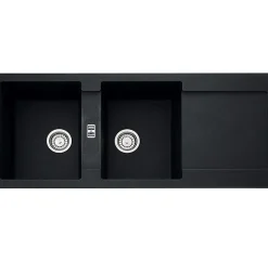 Evier à encastrer 90cm onyx avec siphon Franke 459471 maris mrg 621