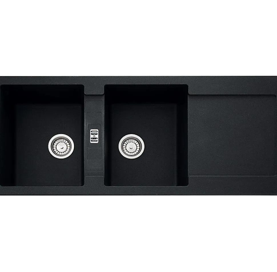 Evier à encastrer 90cm onyx avec siphon Franke 459471 maris mrg 621