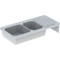 Evier à poser 2 bacs - ROMANS - TABLE EVIER ROMANS 120x60