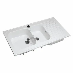 Evier à poser 2 bacs - ROMANS - TABLE EVIER ROMANS 120x60