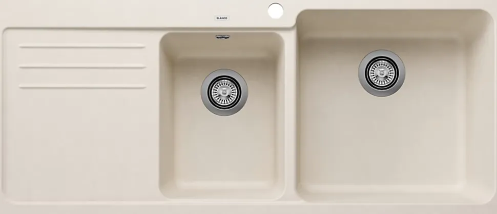 Evier Blanco Naya 8S Silgranit - BLANC SOFT - Egouttoir A gauche