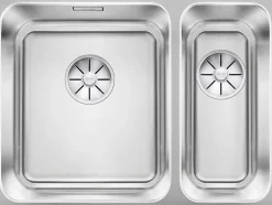 Evier Blanco Solis 340/180-U Inox InFino - Inox Brossé