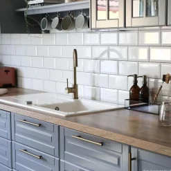 Evier céramique blanc Villeroy & Boch ARCHITECTURA 1 grand bac 1 égouttoir