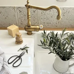 Evier céramique blanc Villeroy & Boch ARCHITECTURA 1 grand bac 1 égouttoir