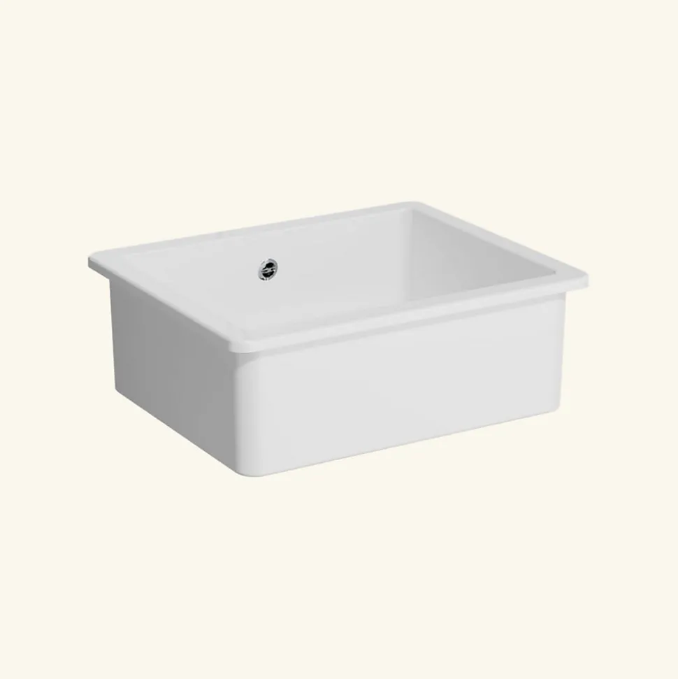 Evier céramique blanc VitrA ARKITEKT 1 bac