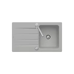 Evier céramique gris fossil Villeroy & Boch ARCHITECTURA 1 bac 1 égouttoir