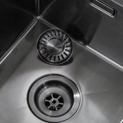 Evier cuisine 2 bacs inox LOMAZOO Vermont 815x450 mm Anthracite