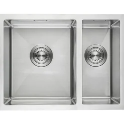 Evier cuisine 2 bacs inox LOMAZOO Proxima 595x450 mm