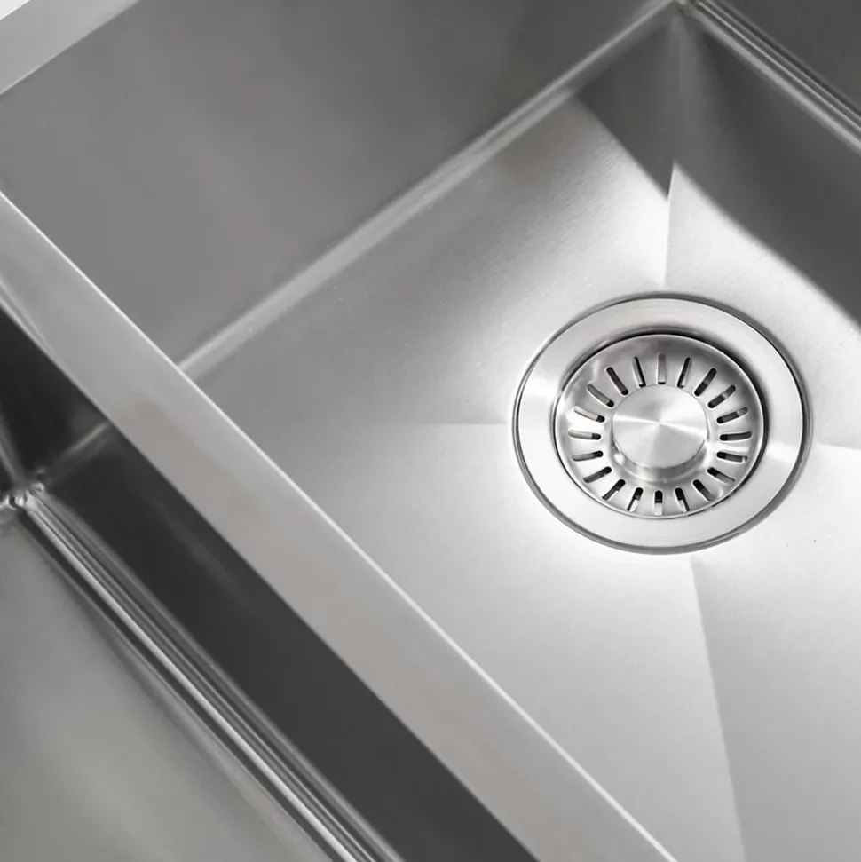 Evier cuisine 2 bacs inox LOMAZOO Proxima 595x450 mm