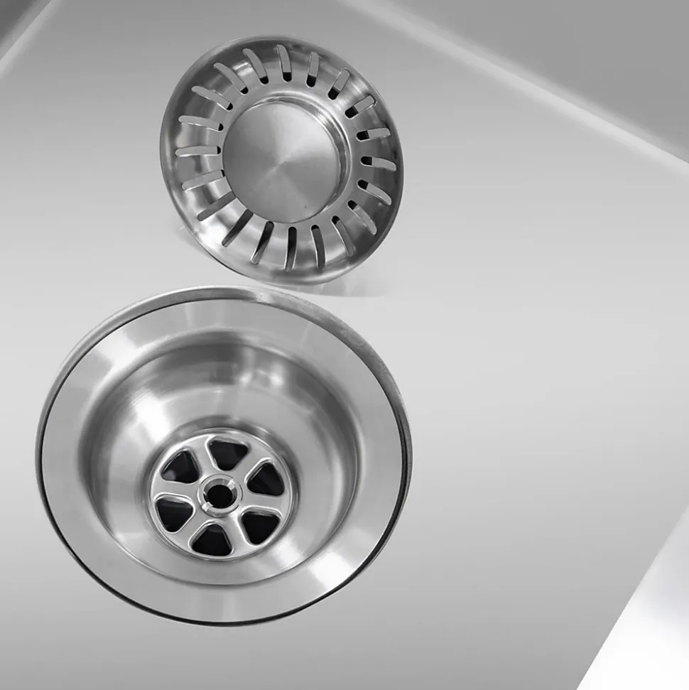 Evier cuisine 2 bacs inox LOMAZOO Windsor 815x450 mm