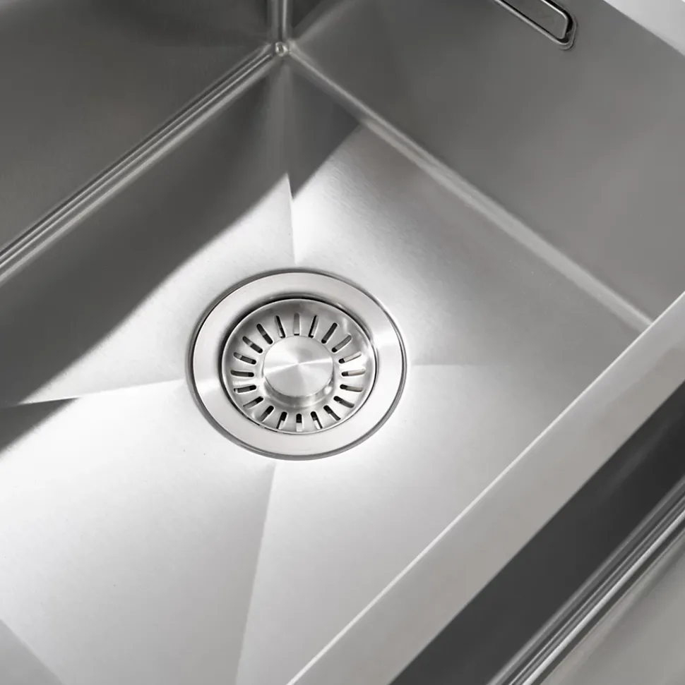 Evier cuisine 2 bacs inox LOMAZOO Phantom 875x450 mm