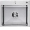 Evier cuisine LOMAZOO Tristan 50 cm Inox avec distributeur de savon