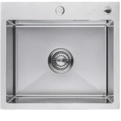 Evier cuisine LOMAZOO Tristan 50 cm Inox avec distributeur de savon
