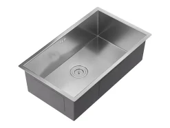 Evier en acier inoxydable - 76x45 cm - Gris - SOELA