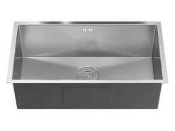 Evier en acier inoxydable - 76x45 cm - Gris - SOELA