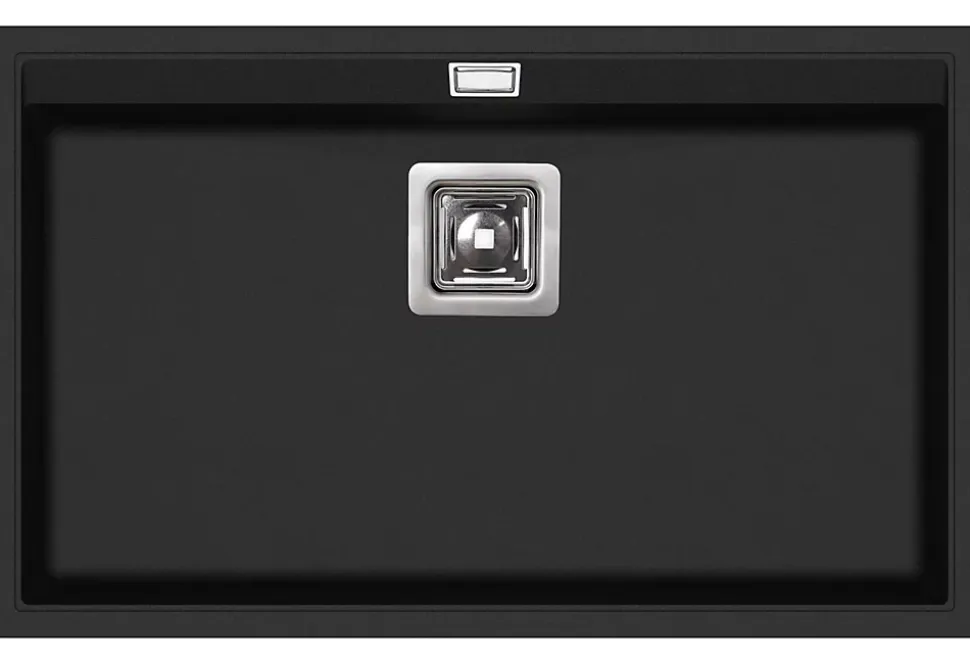 EVIER en granit 1 bac - GRANIT NOIR - DELICIA