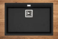 EVIER en granit 1 bac - GRANIT NOIR - DELICIA