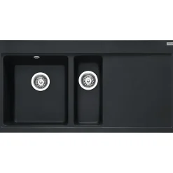 Evier Franke Mythos Fragranit+ MTG651-100 - Onyx - Egouttoir A droite