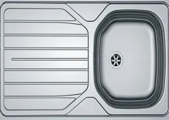 Evier inox à encastrer monocuve avec égouttoir 86x50cm - FRANKE - 897659