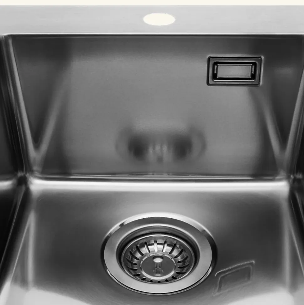 Evier inox Luisina JAVA 1 bac 390x505