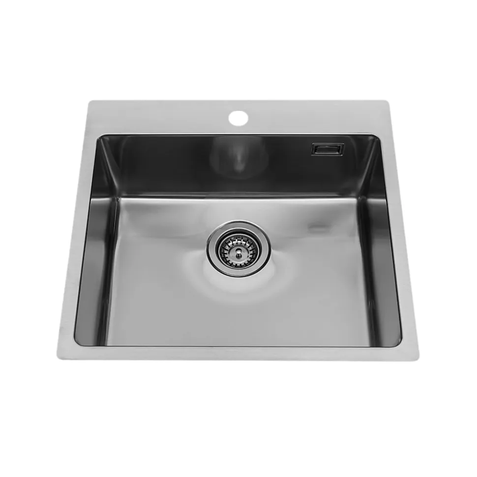 Evier inox Luisina JAVA 1 bac 550x505