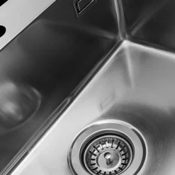 Evier inox Luisina JAVA 1 bac 550x505