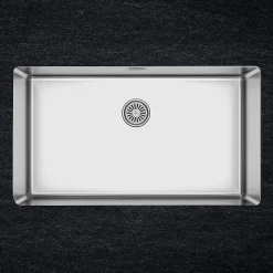 Evier inox sous-plan MAX 1 grand bac 750x440