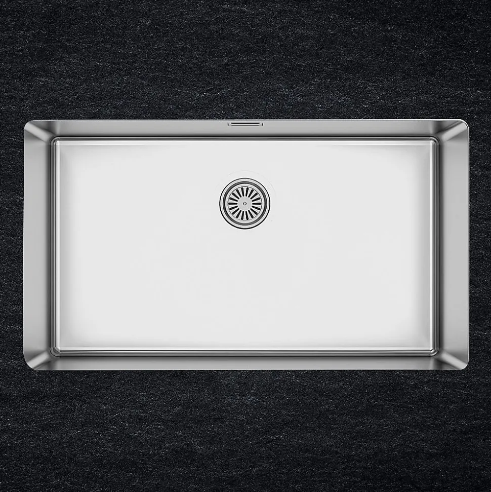 Evier inox sous-plan MAX 1 grand bac 750x440