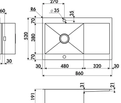 Evier Luisina Adagio Plus EV5604IL - Inox Lisse