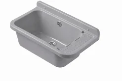 Evier poste d'eau interieur et exterieur polypropylène gris 50cm