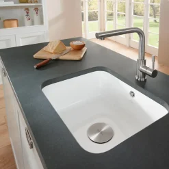 Evier sous-plan céramique blanc Villeroy & Boch CISTERNA 1 bac 550x440