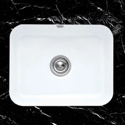 Evier sous-plan céramique blanc Villeroy & Boch CISTERNA 1 bac 550x440